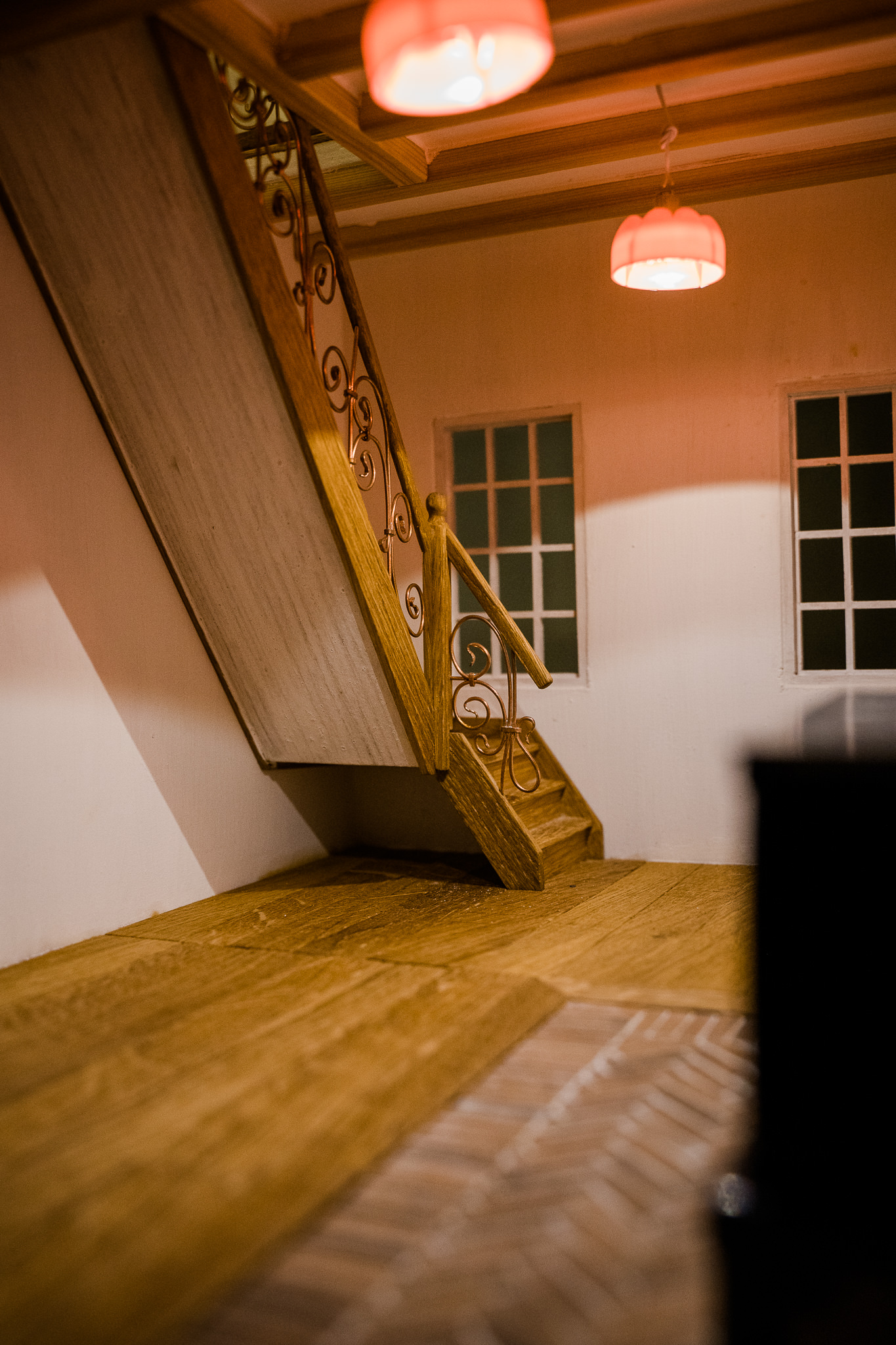 Treppe in den 1. Stock