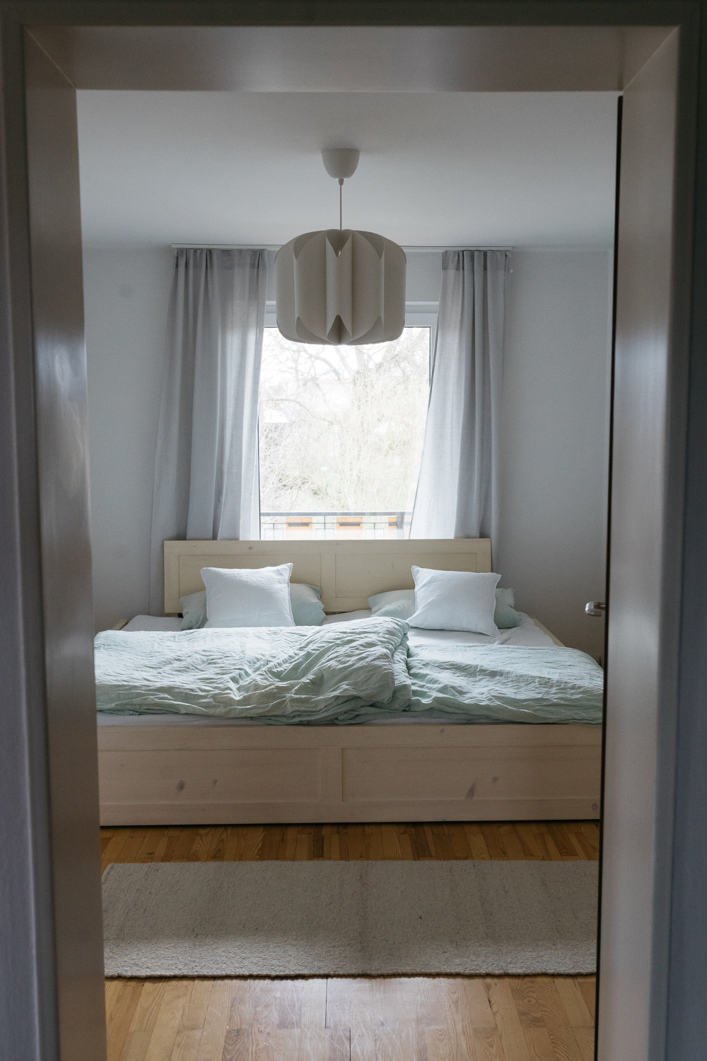 Bett in neuer Wohnung 2021