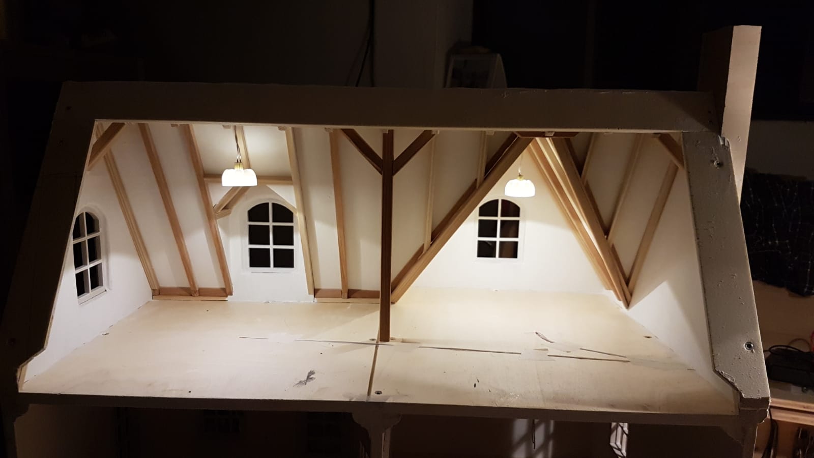 Lampen im Dachgeschoss
